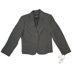 NWT Jones Wear Gray 2 Button Blazer 12 MSRV $86